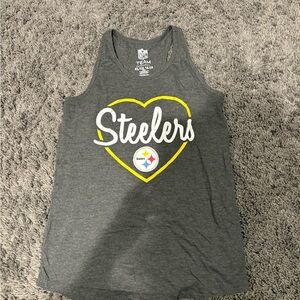 NFL Steelers Gray and Yellow Kids Tank Top